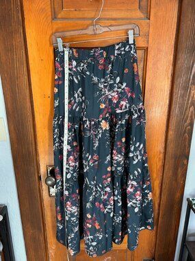 Flowery Emery Rose Maxi Skirt